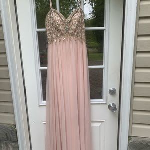 Sequin pink prom dress - flowy & super comfortable